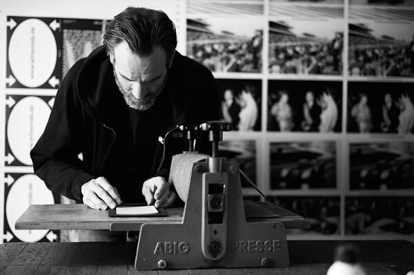 a man in a workshop