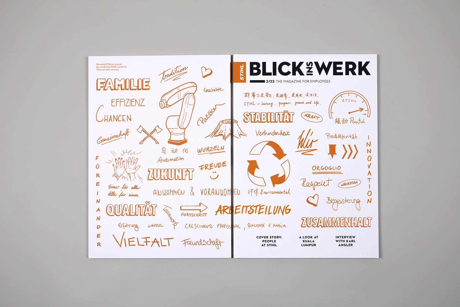 STIHL Blick ins Werk Mitarbeitermagazin 2-2022